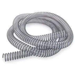 1-1/2" x 15' Dayflex PVC Dust Collection Hose - Clear