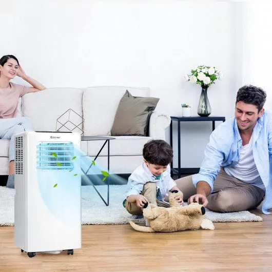 10000 BTU Portable Air Conditioner with Dehumidifier and Fan Modes-White