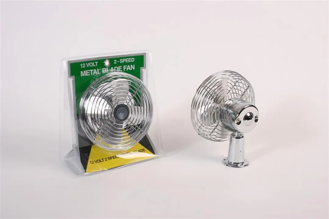 12-Volt Chrome Fan for the Horse Compartment