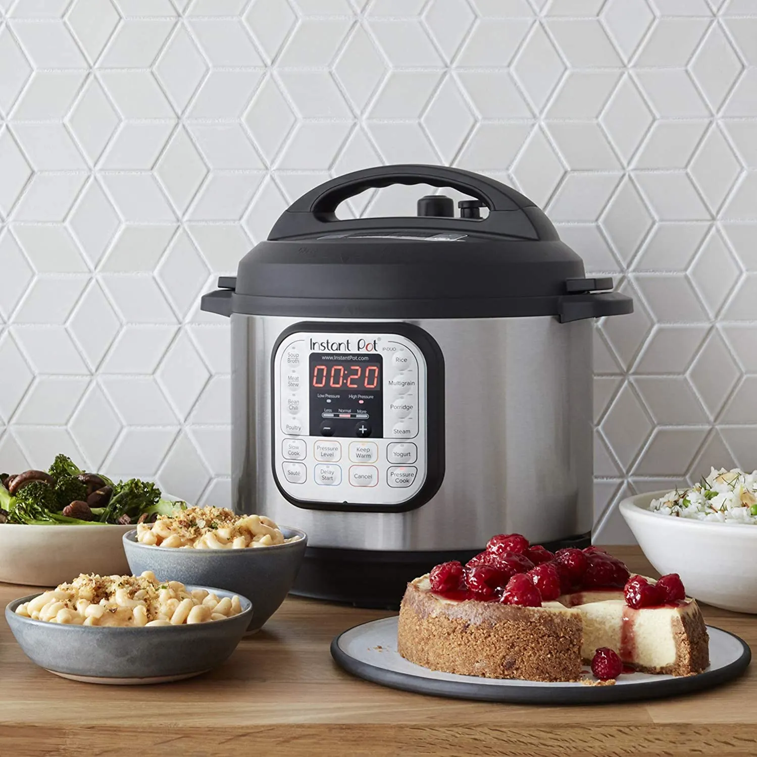 7-in-1 Electric Pressure Cooker Duo, Sterilizer, Slow Cooker, Rice Cooker, Steamer, Saute, Yogurt Maker, and Warmer