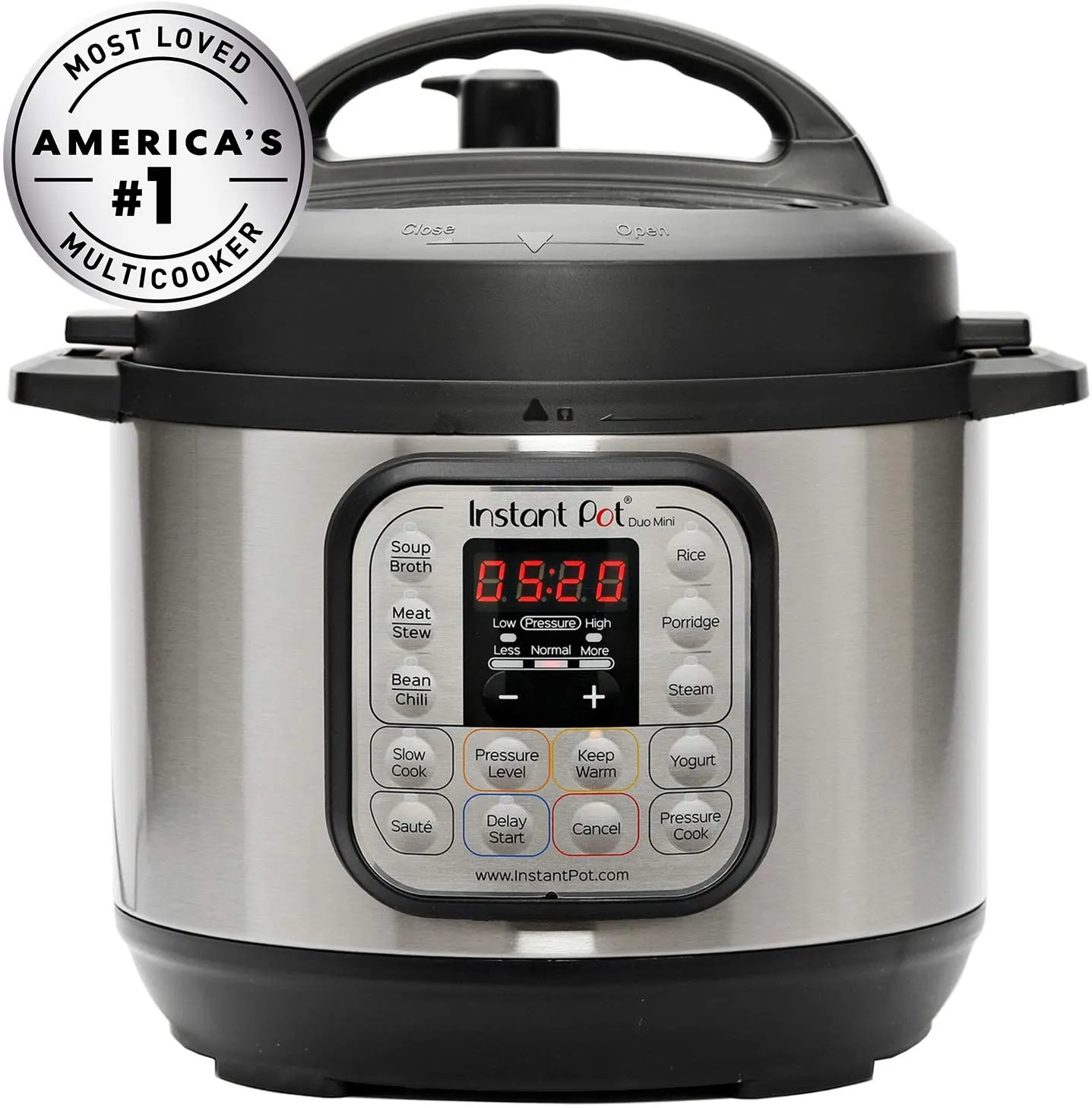 7-in-1 Electric Pressure Cooker Duo, Sterilizer, Slow Cooker, Rice Cooker, Steamer, Saute, Yogurt Maker, and Warmer