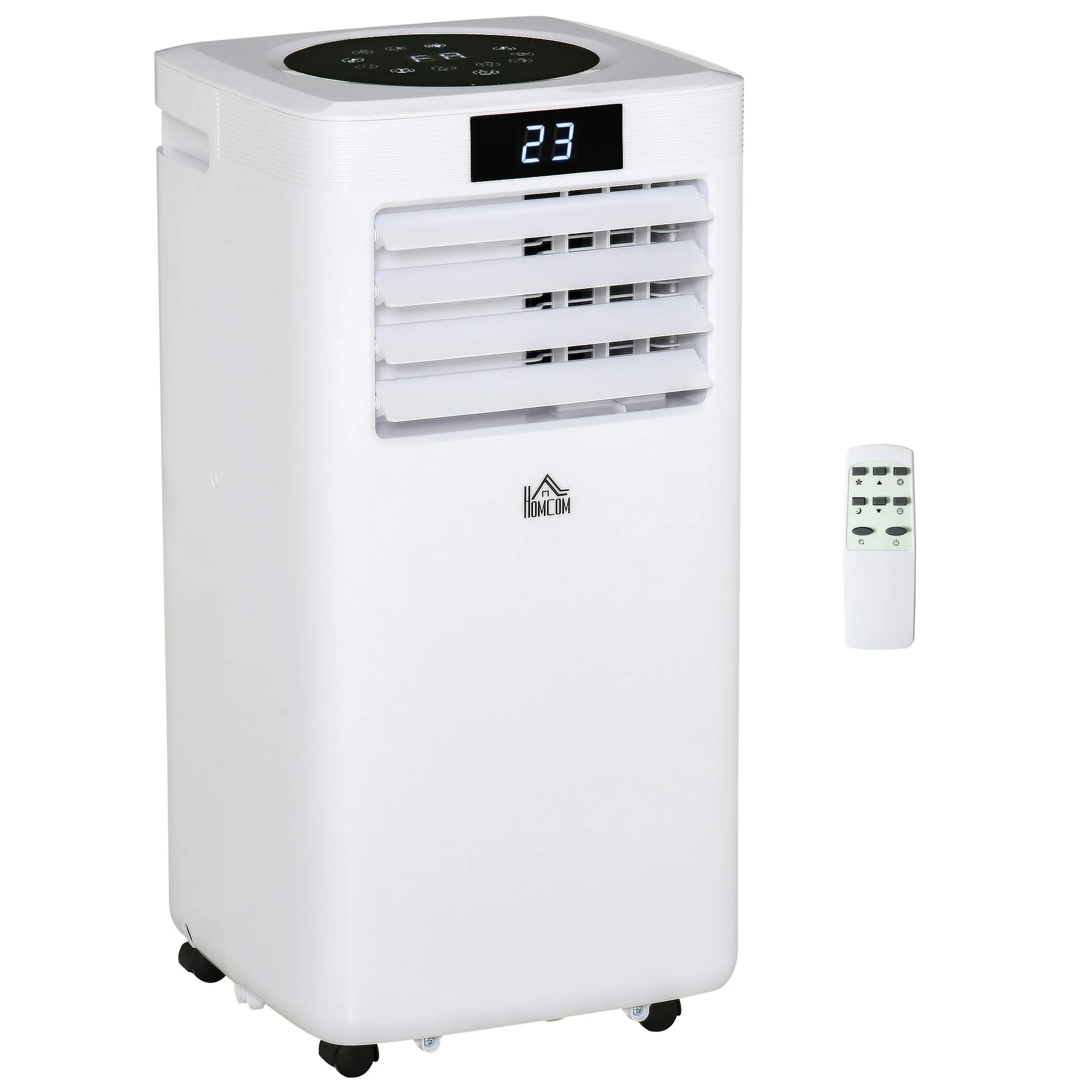 7000 BTU Air Conditioner Portable AC Unit for Cooling Dehumidifying Ventilating with Remote Controller, LED Display, Timer, for Bedroom, White