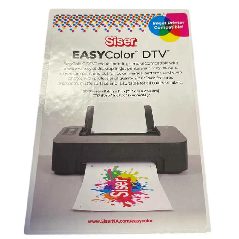 8.4" x 11" Siser EasyColor DTV (Direct-To-Vinyl)