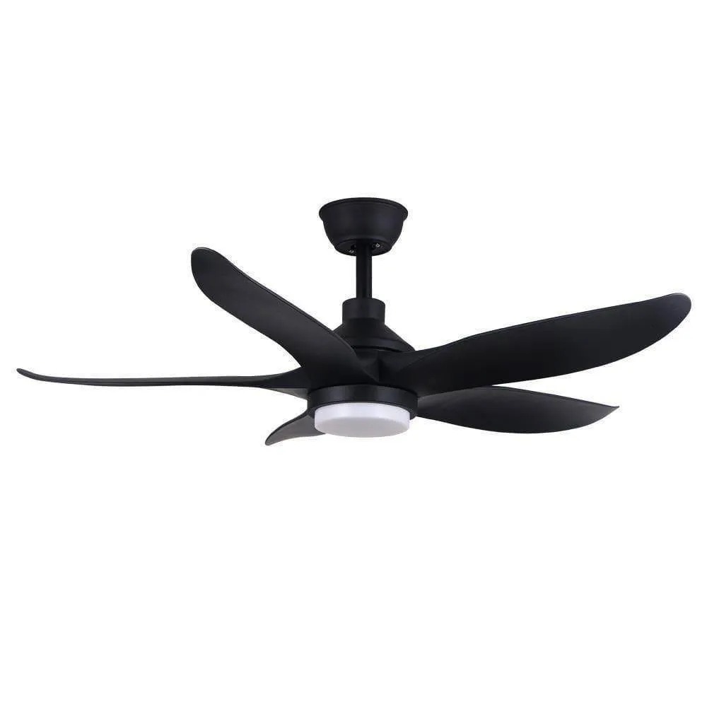 Acorn Veloce Ceiling Fan with Light DC-160 LED-BK (44"/54")