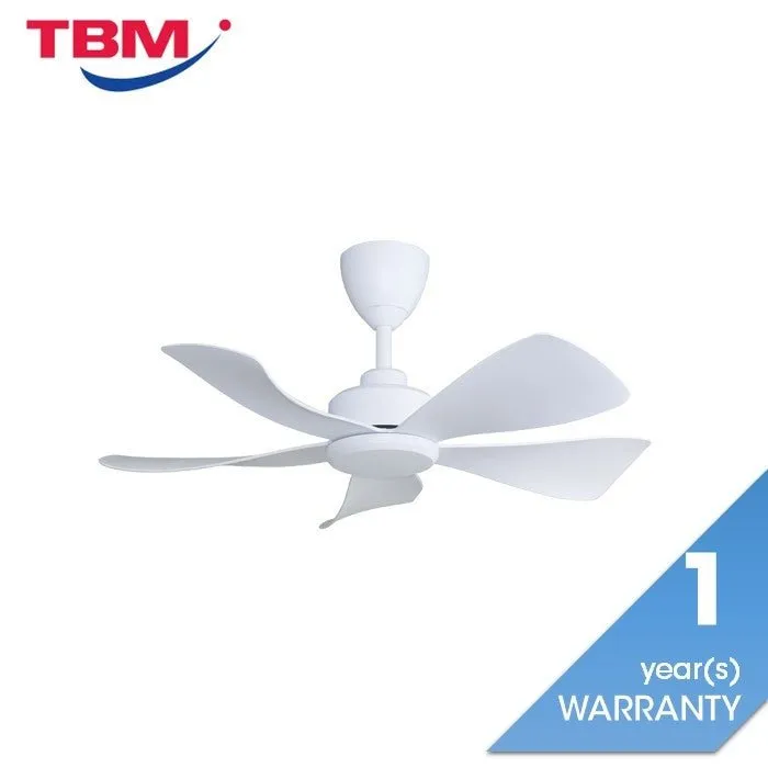 Alpha HANI-5B 36" MATT WHITE Ceiling Fan 36" 5 Blades Matt White