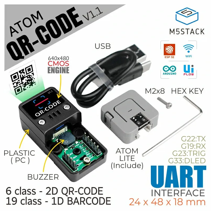 ATOM 2D/1D Barcode Scanner Kit v1.1