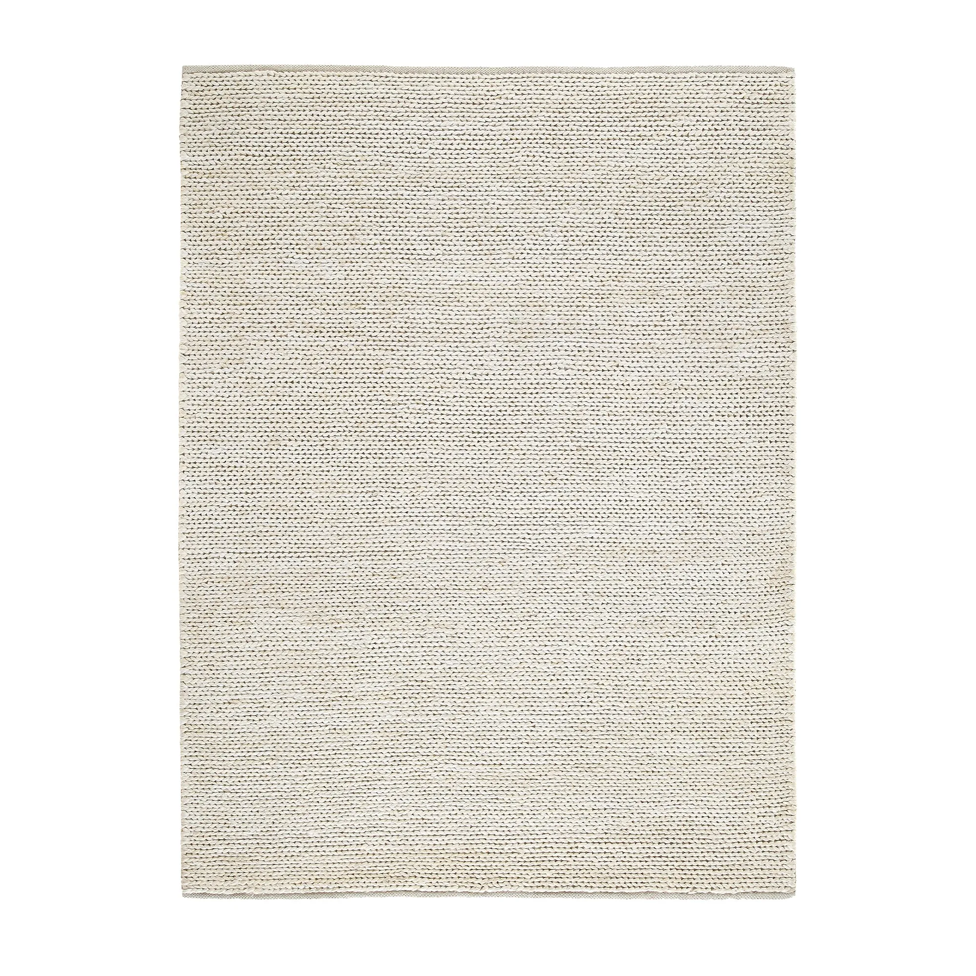 Aurora Hand Braided Cream Jute Rug