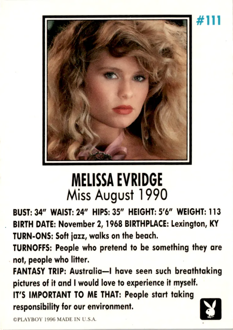 Autograph - MELISSA EVRIDGE (1544/2750)