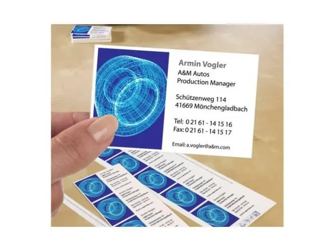 Avery C32010-25 Double Sided Business Cards Matt, 185g [PK-250]