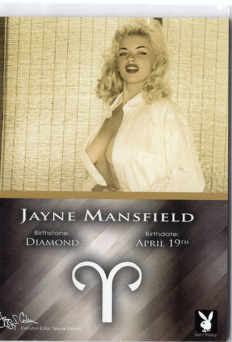 BLONDES BRUNETTES REDHEADS: Birthstone - Jayne Mansfield (GOLD FOIL)