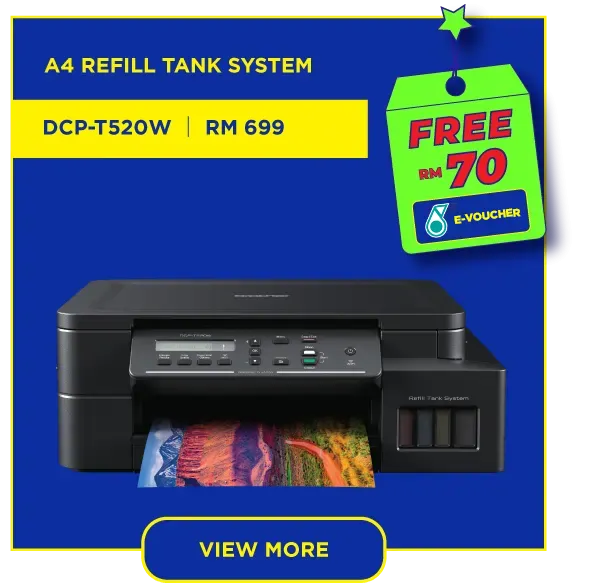 Brother DCP-T220 / Brother DCP-T420W / Brother DCP-T520W A4 3-in-1 Wireless Inkjet Printer Ink Tank - T220 T420W T520W