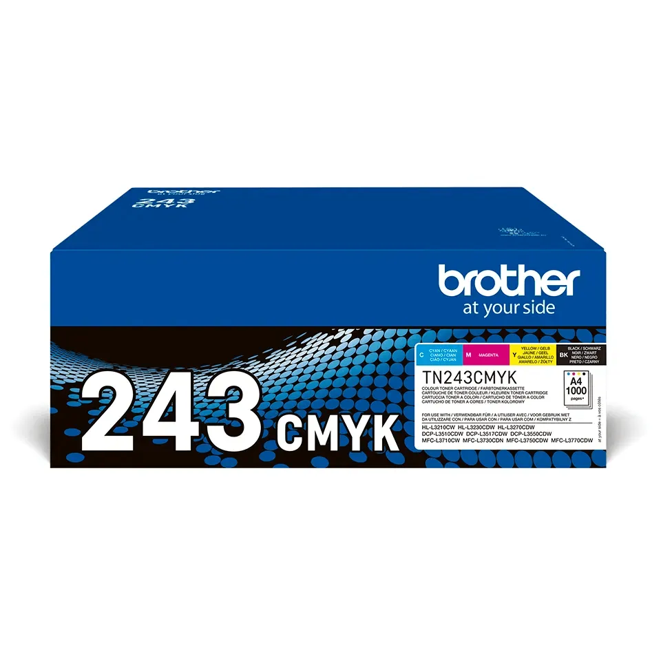 Brother TN-243CMYK Toner Value Pack - Cyan, Magenta, Yellow and Black | SBRO0860