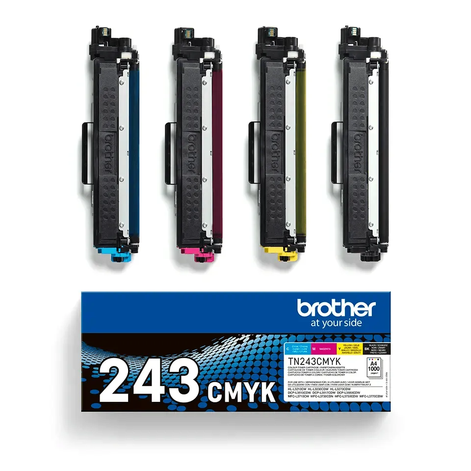 Brother TN-243CMYK Toner Value Pack - Cyan, Magenta, Yellow and Black | SBRO0860