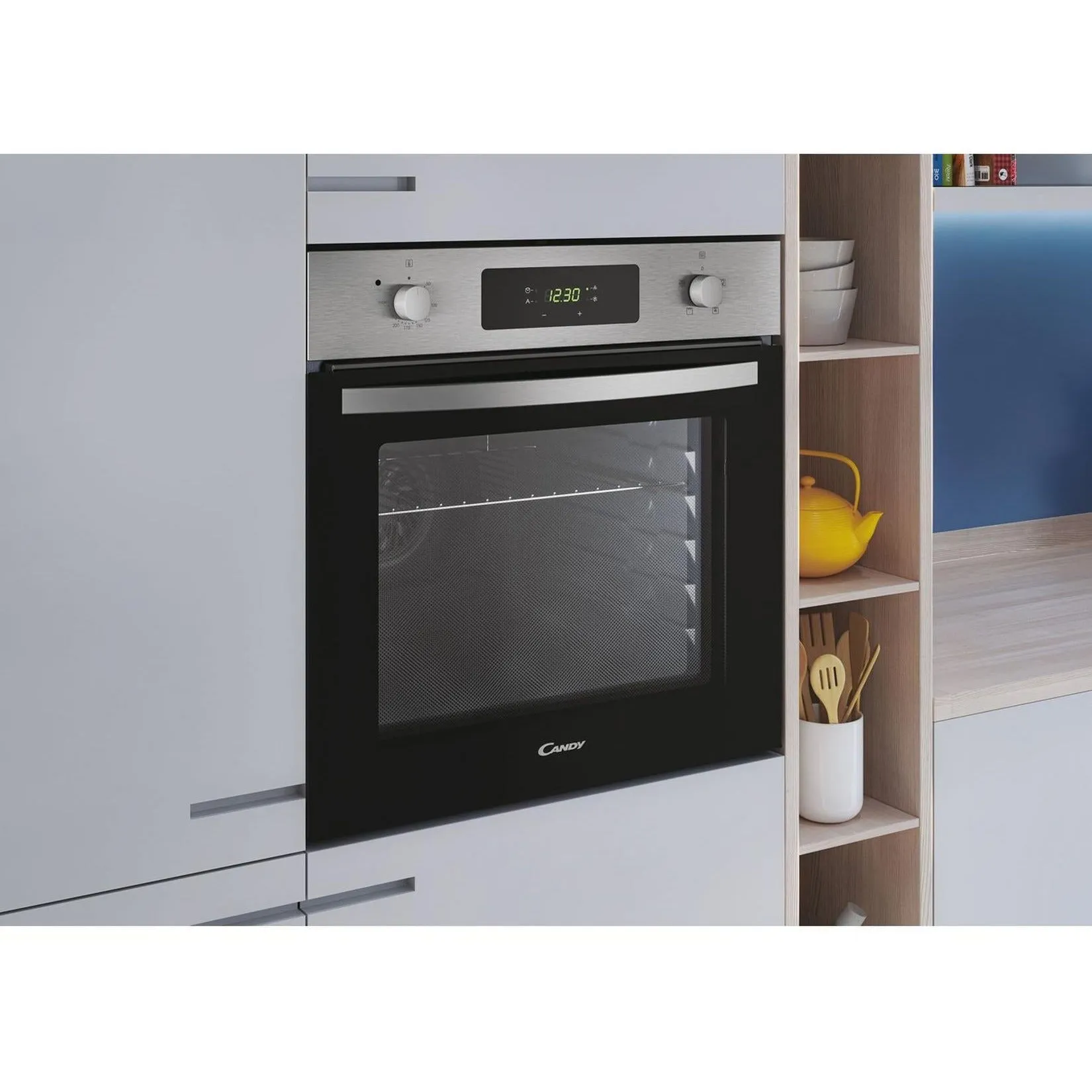 Candy 65L Built-In Electric Single Oven - Stainless Steel | FIDCX405