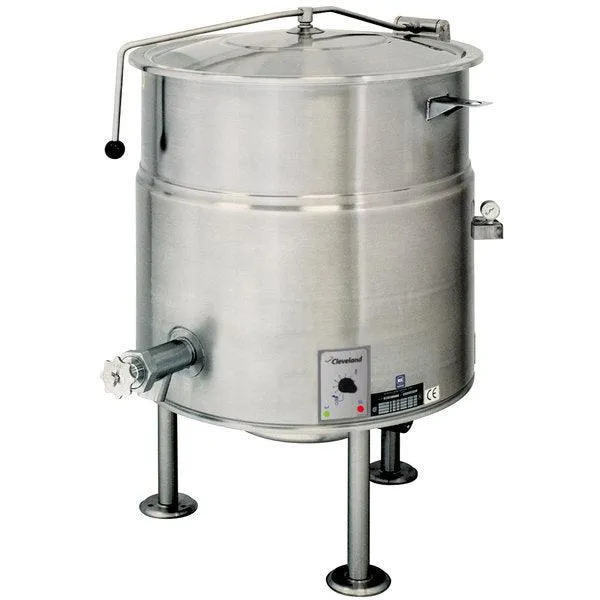 Cleveland KEL-100 100 Gallon Stationary 2/3 Steam Jacketed Electric Kettle - 208/240V