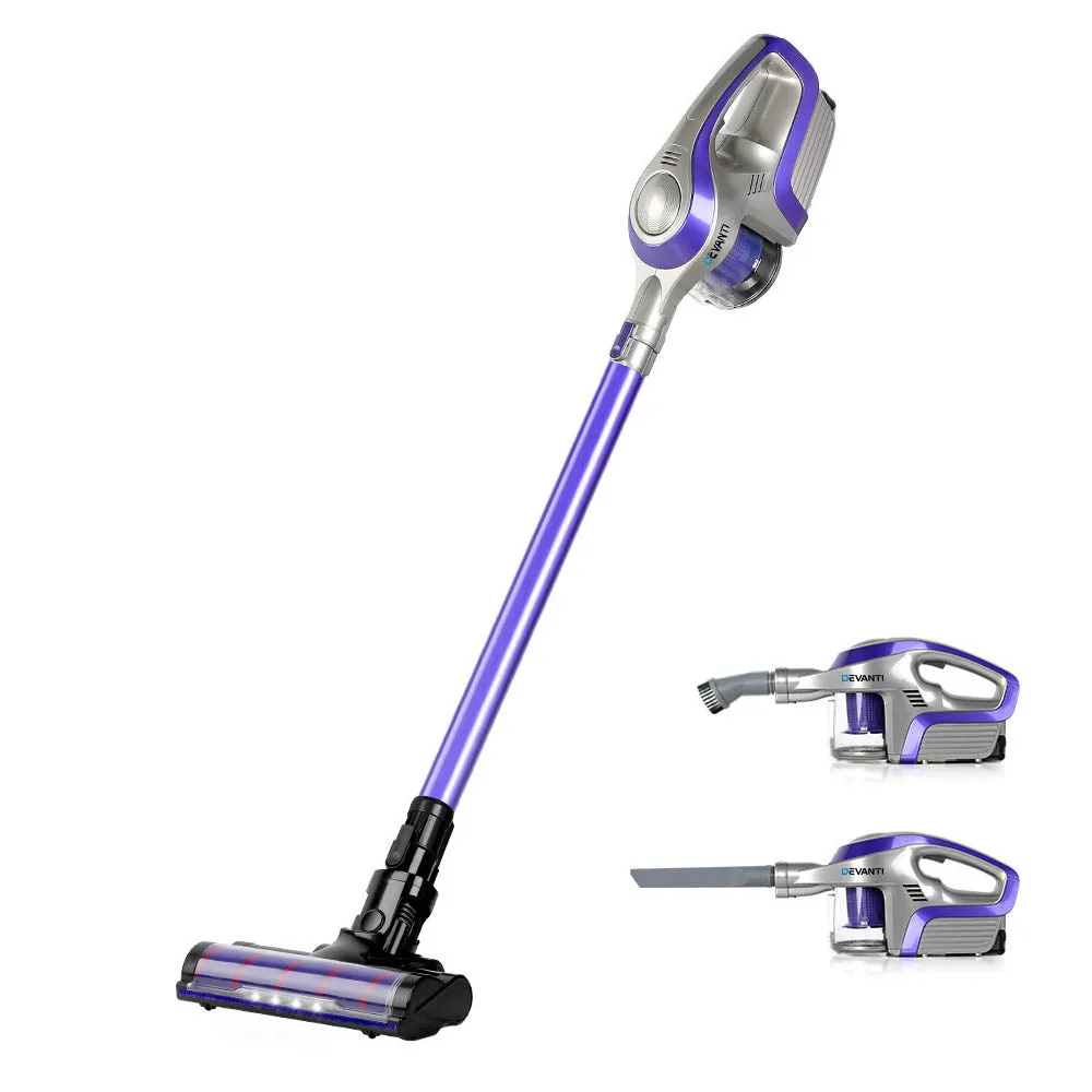 Cordless 150W Handheld Vacuum with HEPA & LED - Devanti