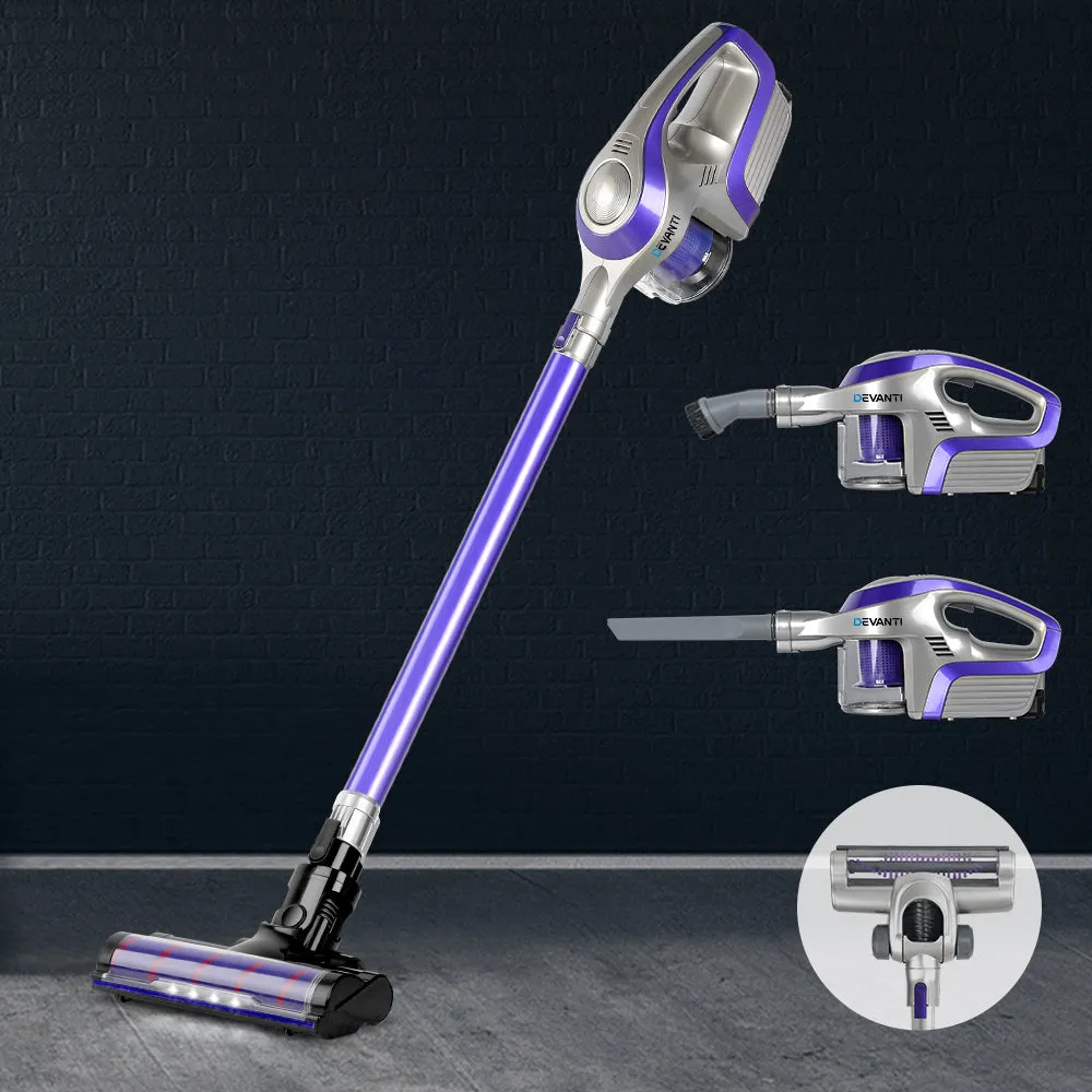 Cordless 150W Handheld Vacuum with HEPA & LED - Devanti