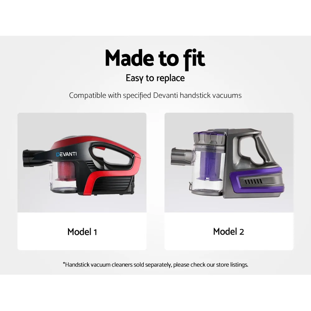 Cordless Handstick Vacuum Cleaner Head with LED Light - Devanti