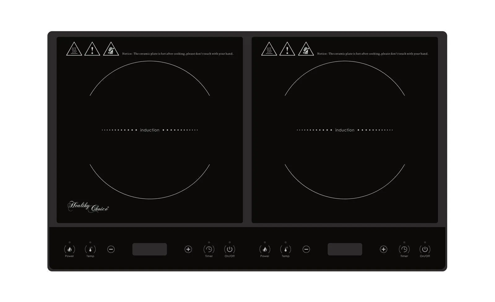 Double Induction Cooker w/ 2 Plates, 240C, 1000- 1400W