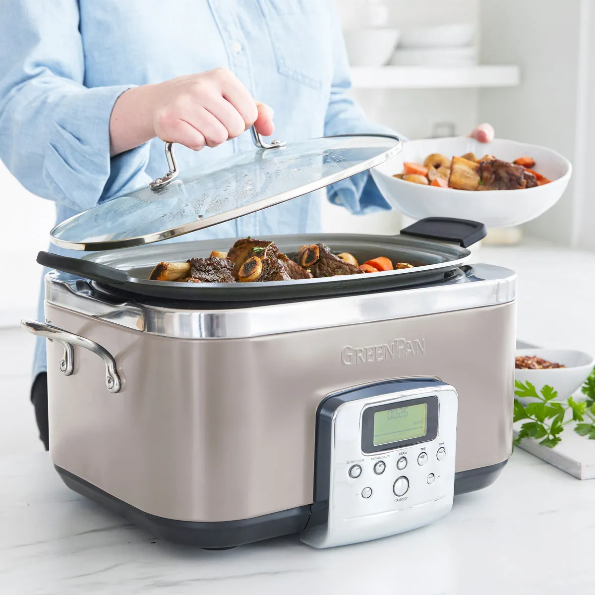 Elite 6-Quart Slow Cooker | Clay