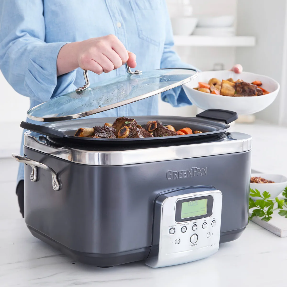 Elite 6-Quart Slow Cooker | Graphite