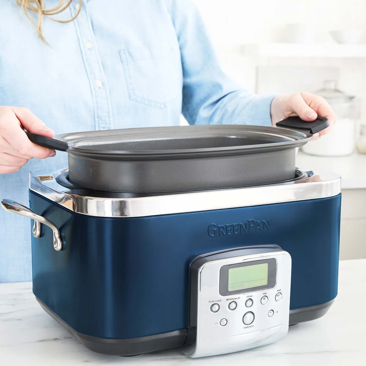 Elite 6-Quart Slow Cooker | Oxford Blue