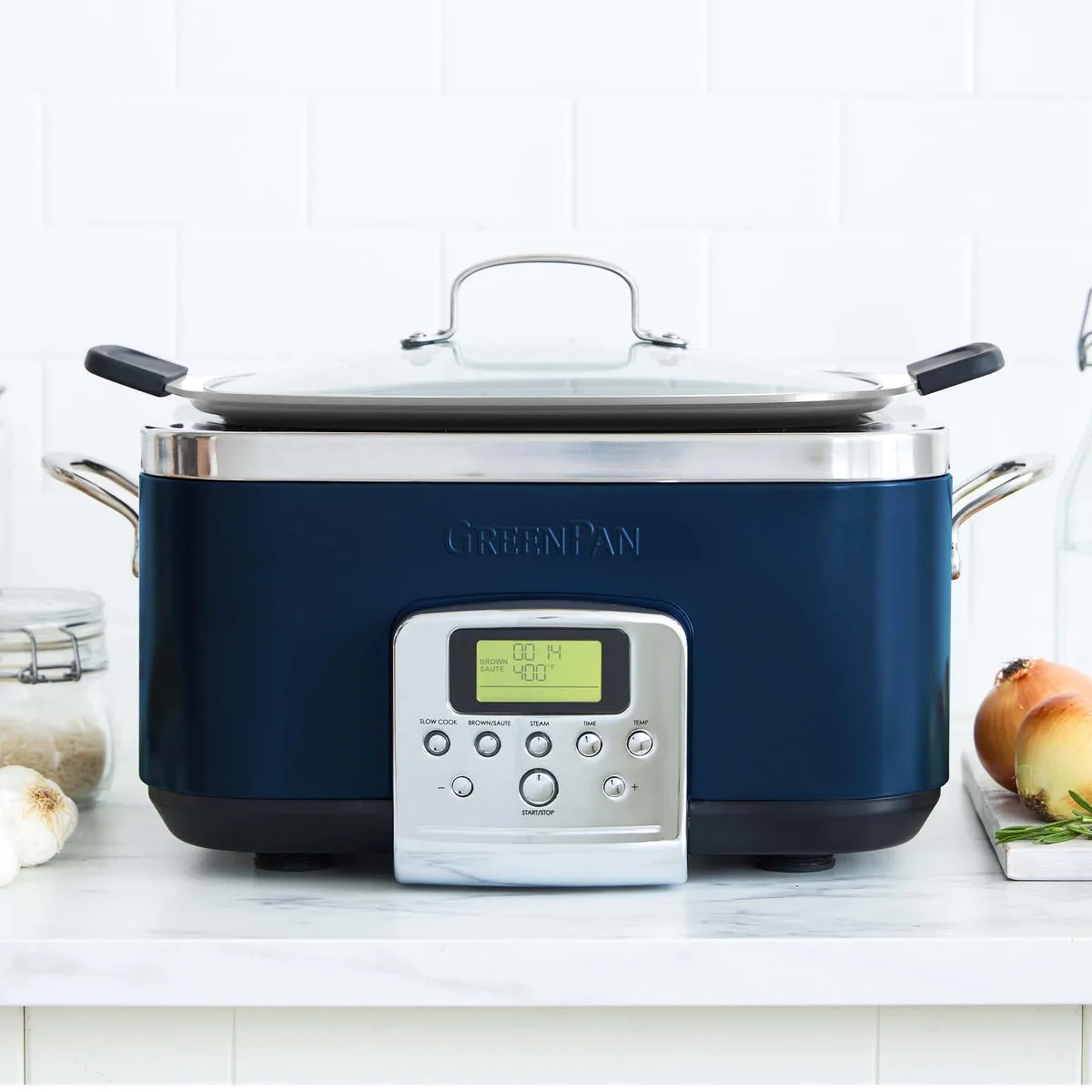 Elite 6-Quart Slow Cooker | Oxford Blue