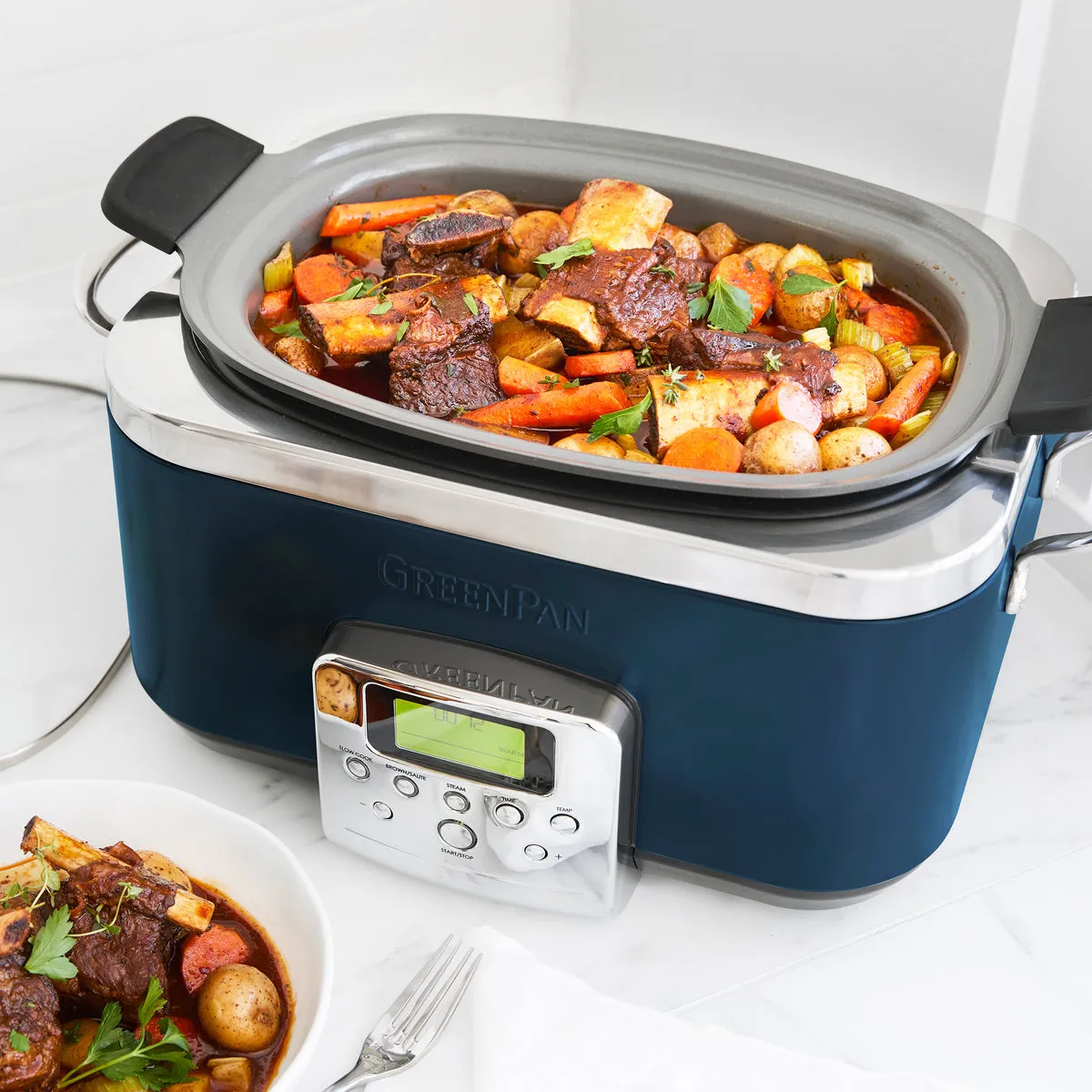 Elite 6-Quart Slow Cooker | Oxford Blue