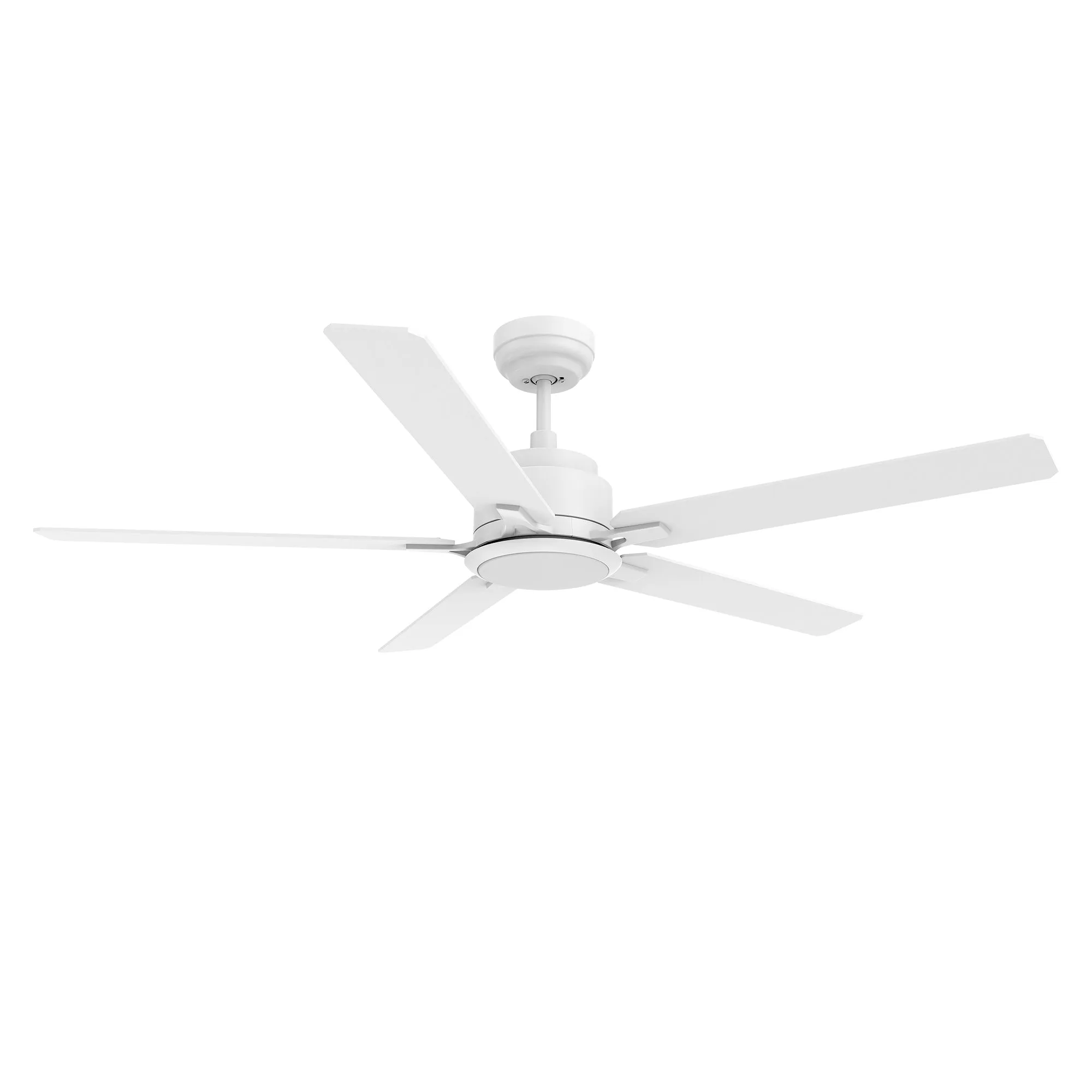 ESPEAR 60 inch 5-Blade Smart Ceiling Fan with LED Light Kit & Remote - White/White