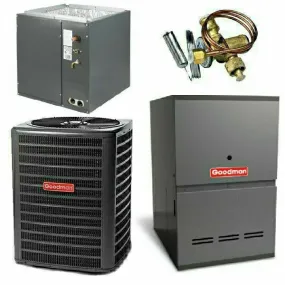 Goodman 1.5 Ton Cooling 16 SEER; 40k BTU Heating; 80% AFUE Gas Electric Air Conditioner System