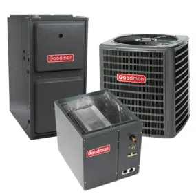 Goodman 2.5 Ton Cooling 15 SEER; 100k BTU Heating; 96% AFUE Gas Electric Air Conditioner System