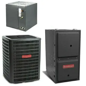 Goodman 3 Ton Cooling 17 SEER; 80k BTU Heating; 96% AFUE Gas Electric Air Conditioner System