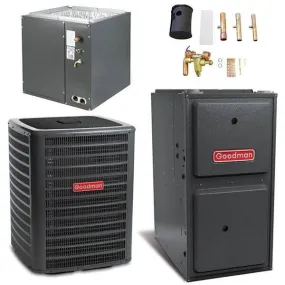 Goodman 3 Ton Cooling 18 SEER; 120k BTU Heating; 96% AFUE Gas Electric Air Conditioner System