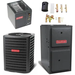 Goodman 3.5 Ton Cooling 14 SEER; 80k BTU Heating; 96% AFUE Gas Electric Air Conditioner System