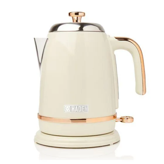 Haden Salcombe Cream And Copper 1.7L Kettle