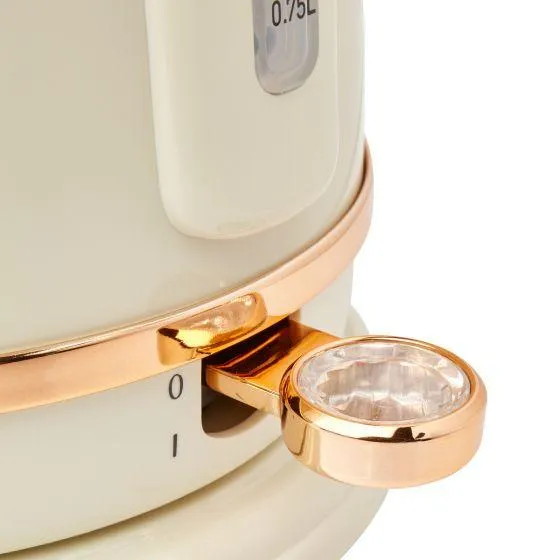 Haden Salcombe Cream And Copper 1.7L Kettle