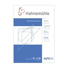 Hahnemuhle Tracing Paper Pad "Diamant" 90/95gsm A4 Size 210x297mm, 50 Sheets