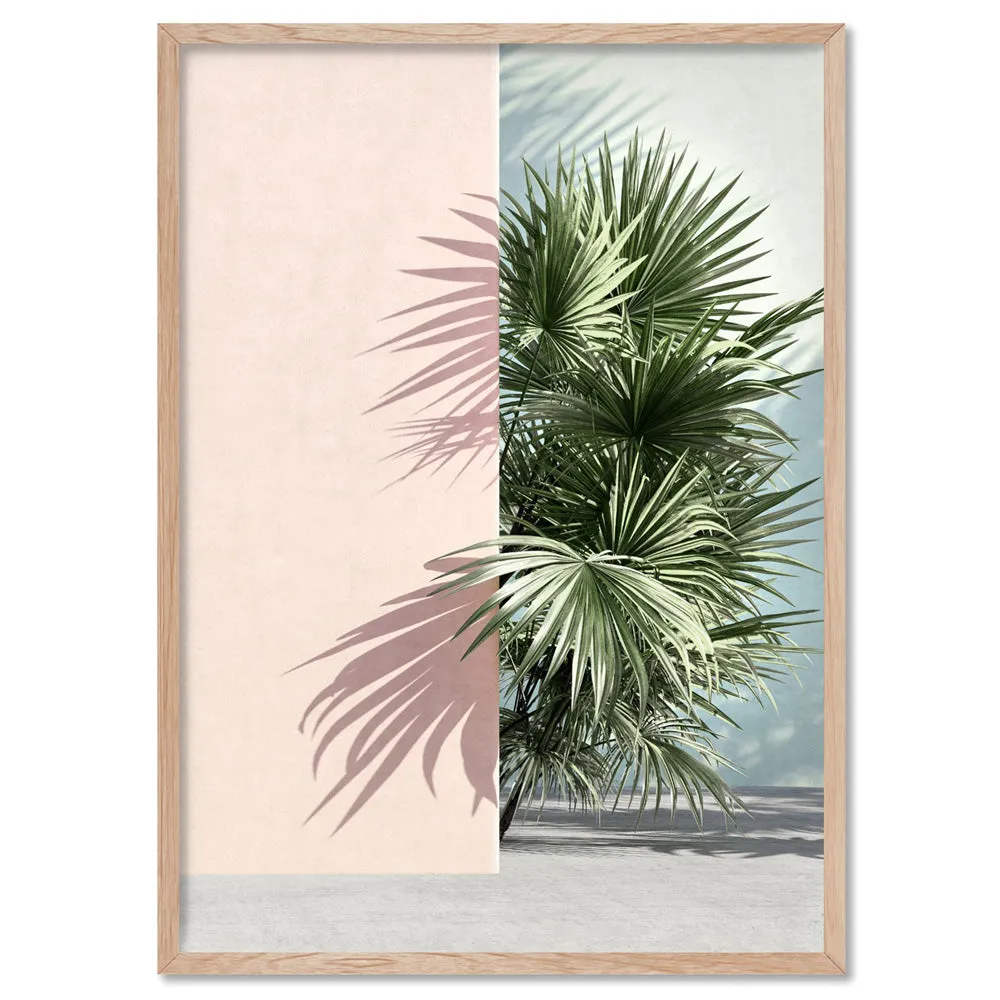 Hidden Palm Shadows - Art Print