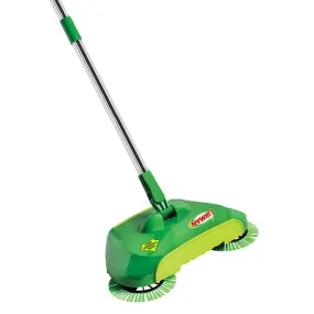 Libman Spiral Sweep Broom with Spinning Brushes