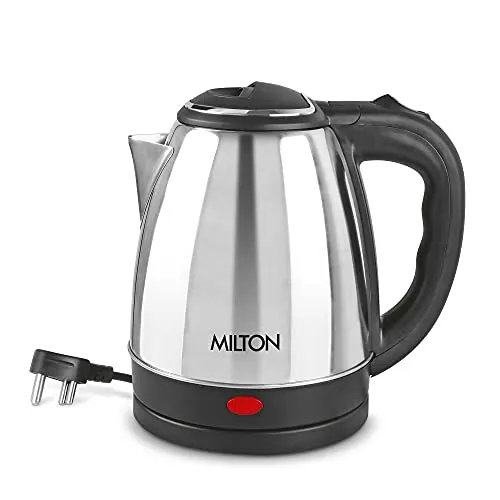 Milton Insta Electric 1500 Stainless Steel Kettle, 1.5 Litres, Silver