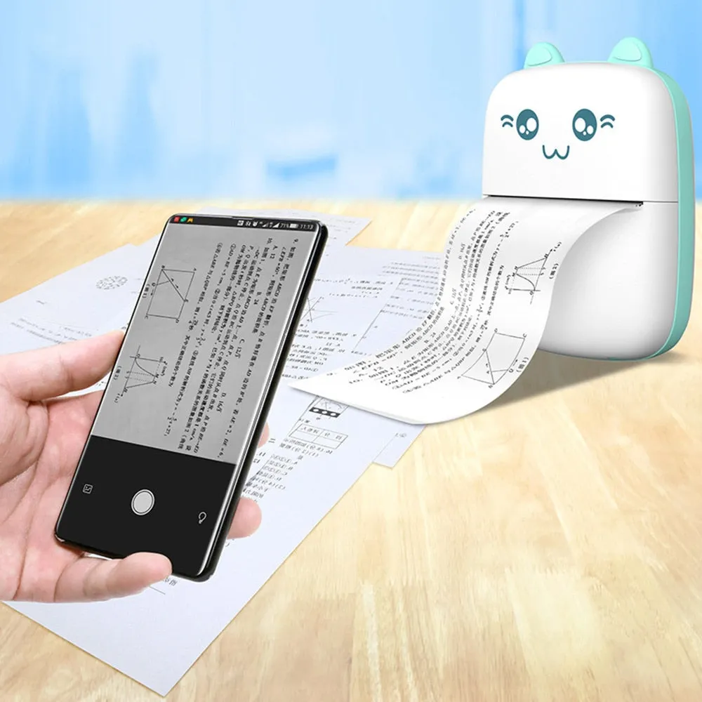 MINI CAT Bluetooth Pocket Thermal Label Printer