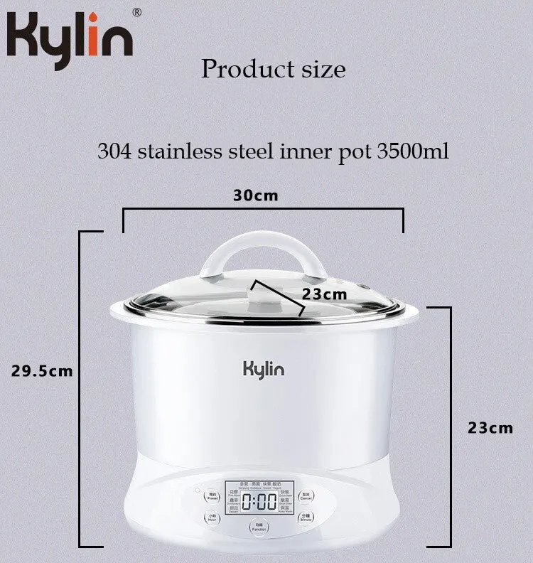 Multi-Stew Cooker 9 Menus 4 Ceramic Pots 2.2L Kylin