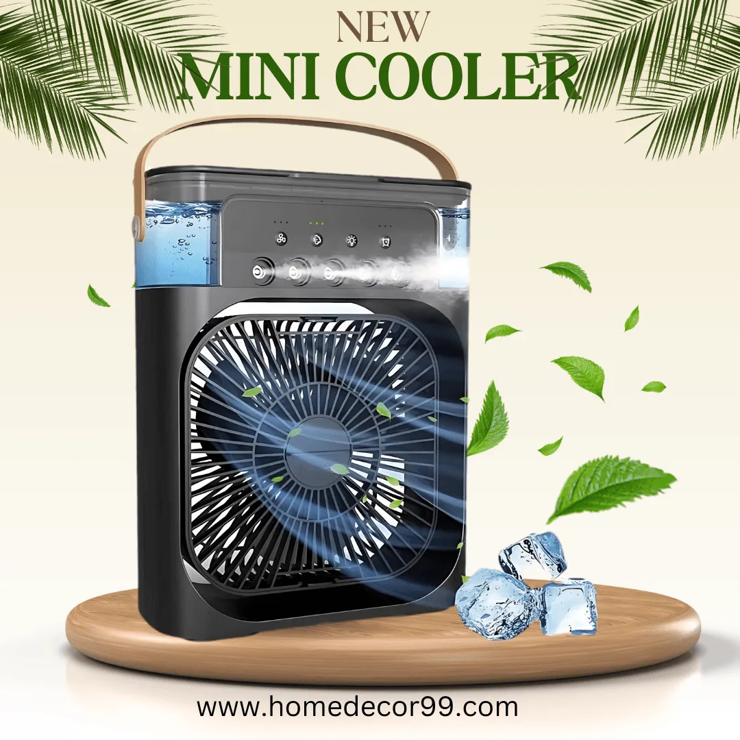 New Mini Cooler AC 3-In-1 Portable Mini Air Conditioner Cooler 2024