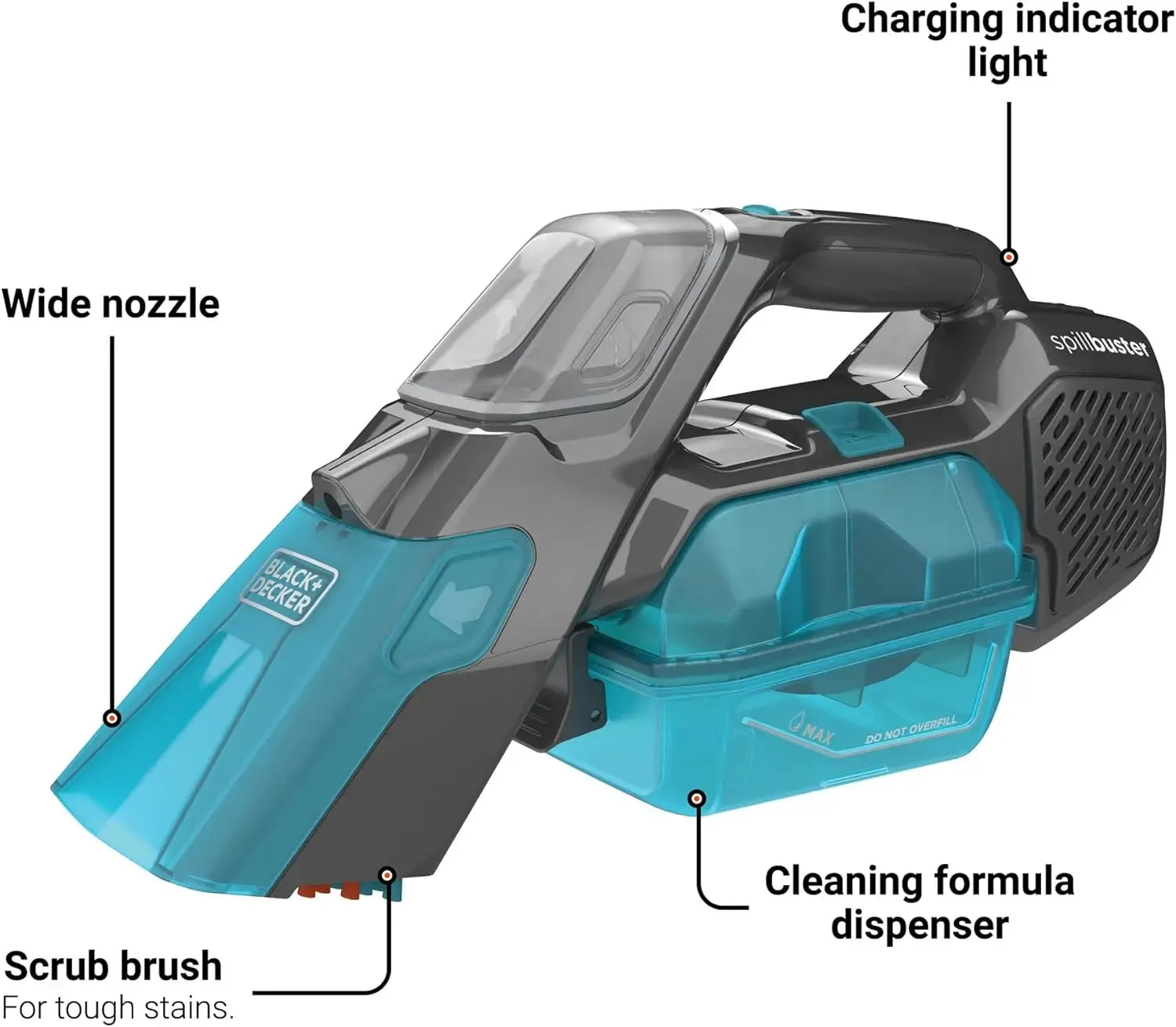 Open Box -  BLACK DECKER spillbuster Cordless Spill   Spot Cleaner (BHSB320JP) (B086T5FFZW)