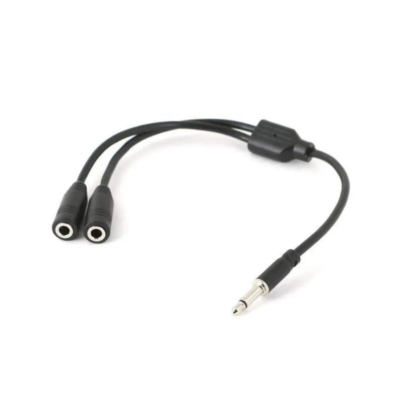 Rugged Radios 3.5mm Mono Plug Y-Splitter for External Speakers