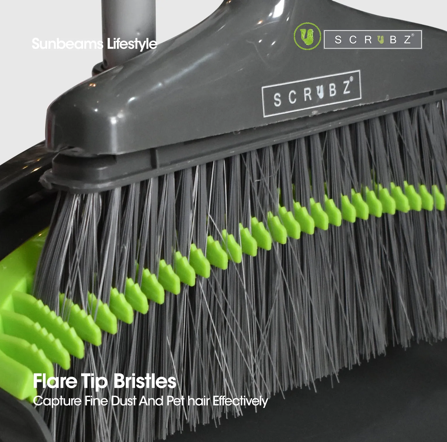 SCRUBZ Premium Dustpan Broom Set