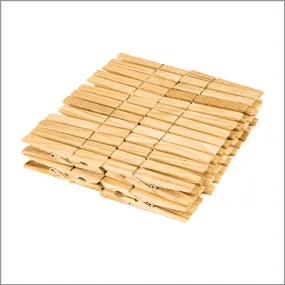 Wood Spring Clothespins - 50 count