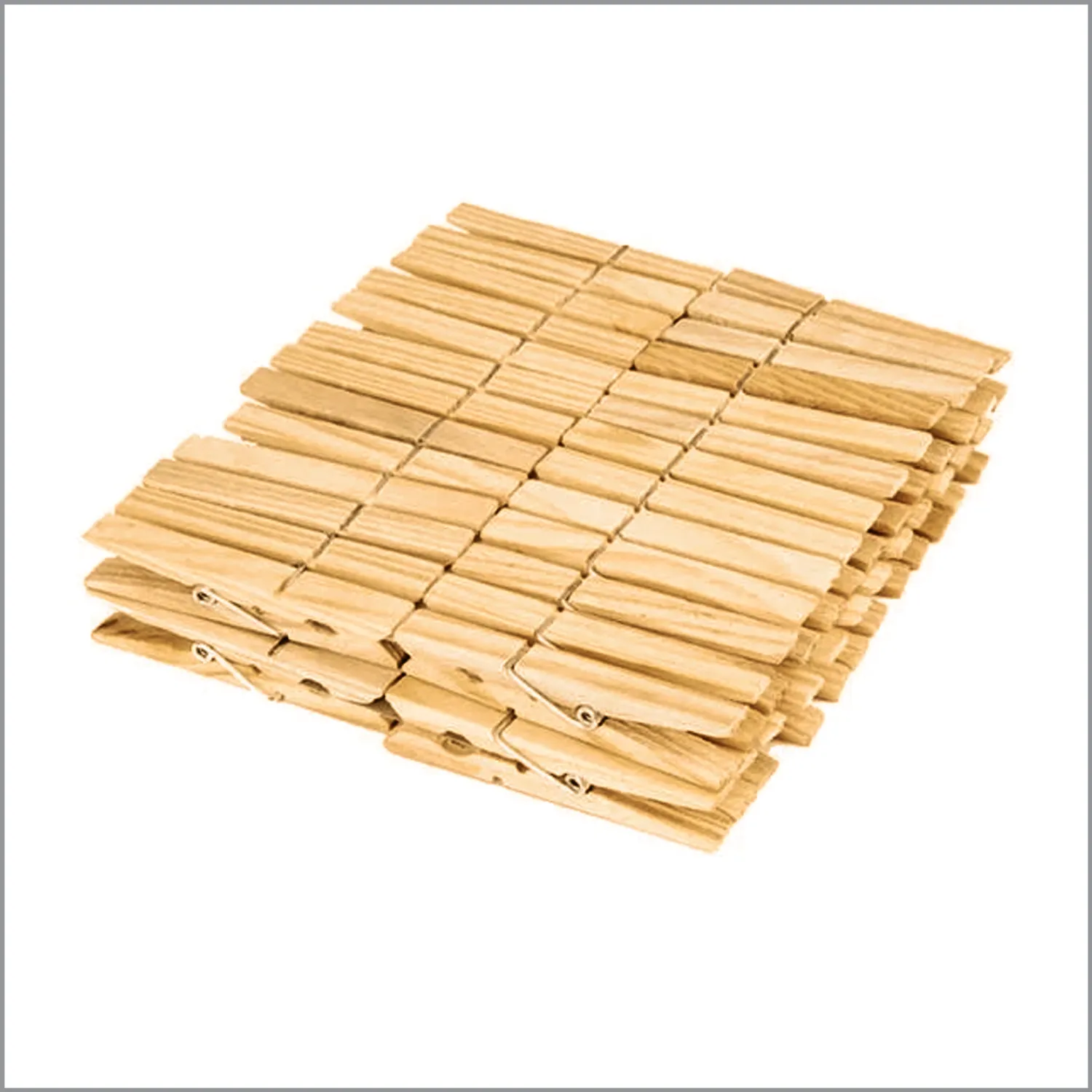 Wood Spring Clothespins - 50 count