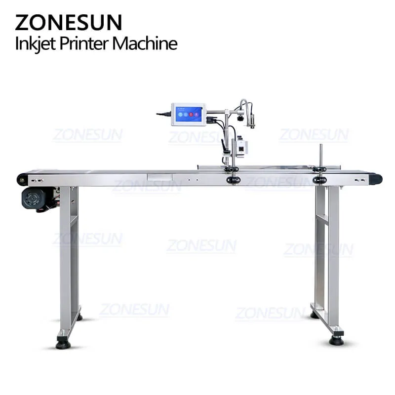 ZONESUN ZS-DC127 High Speed Touch Screen Online Inkjet Printer Logo Date Batch Number Digital Continuous Coding Printing Machine