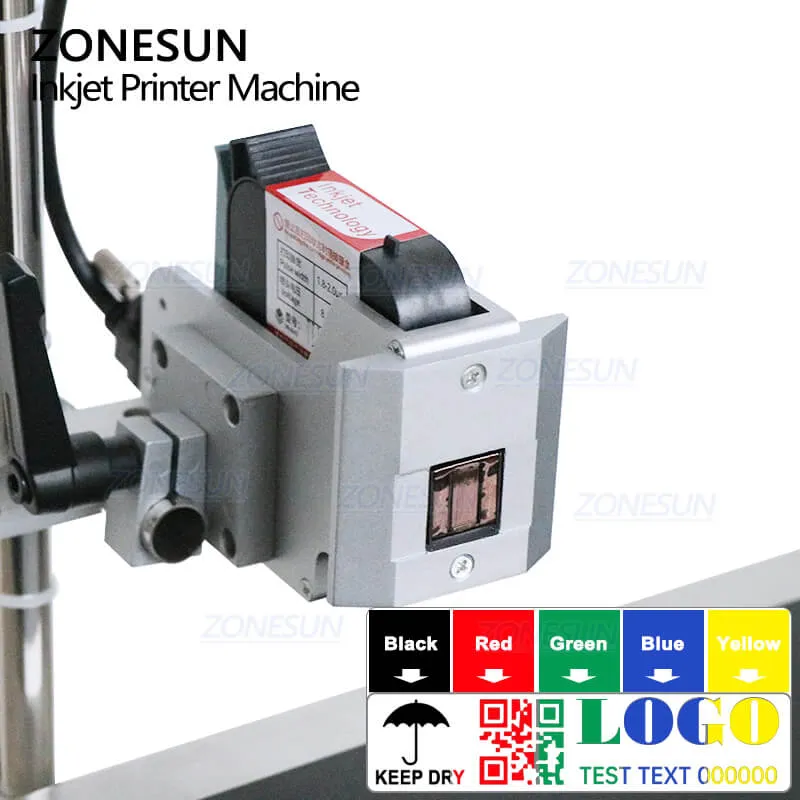 ZONESUN ZS-DC127 High Speed Touch Screen Online Inkjet Printer Logo Date Batch Number Digital Continuous Coding Printing Machine